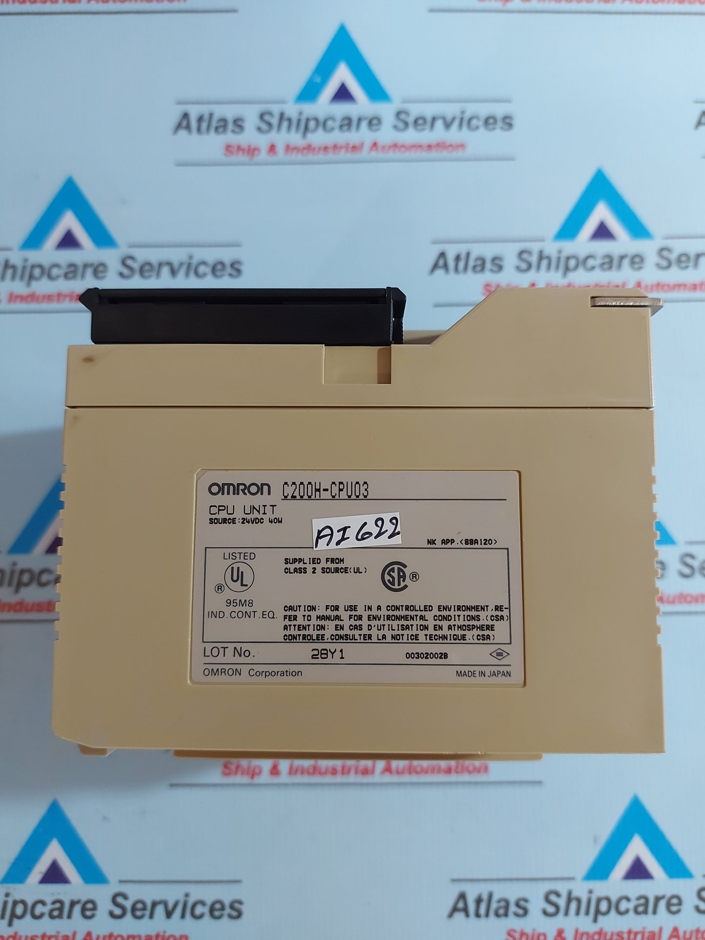 OMRON SYSMAC C200H-CPU03 PROGRAMMABLE CONTROLLER 24VDC 40W