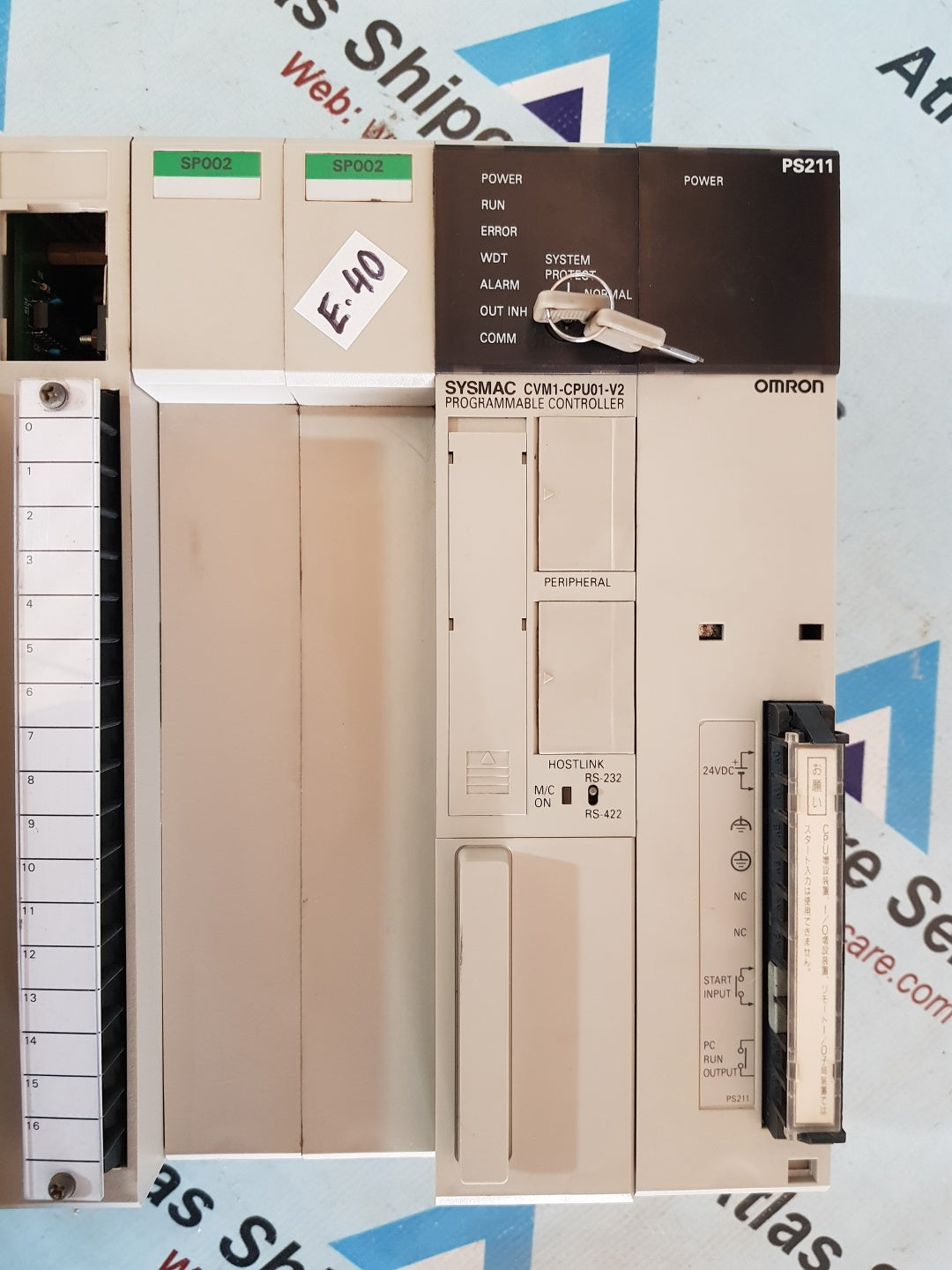 OMRON SYSMAC CVM1-CPU01-V2 PROGRAMMABLE CONTROLLER
