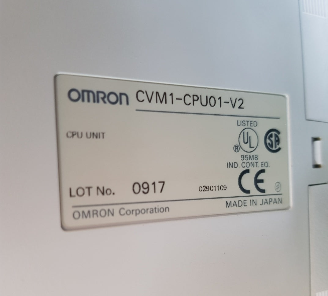 OMRON SYSMAC CVM1-CPU01-V2 PROGRAMMABLE CONTROLLER