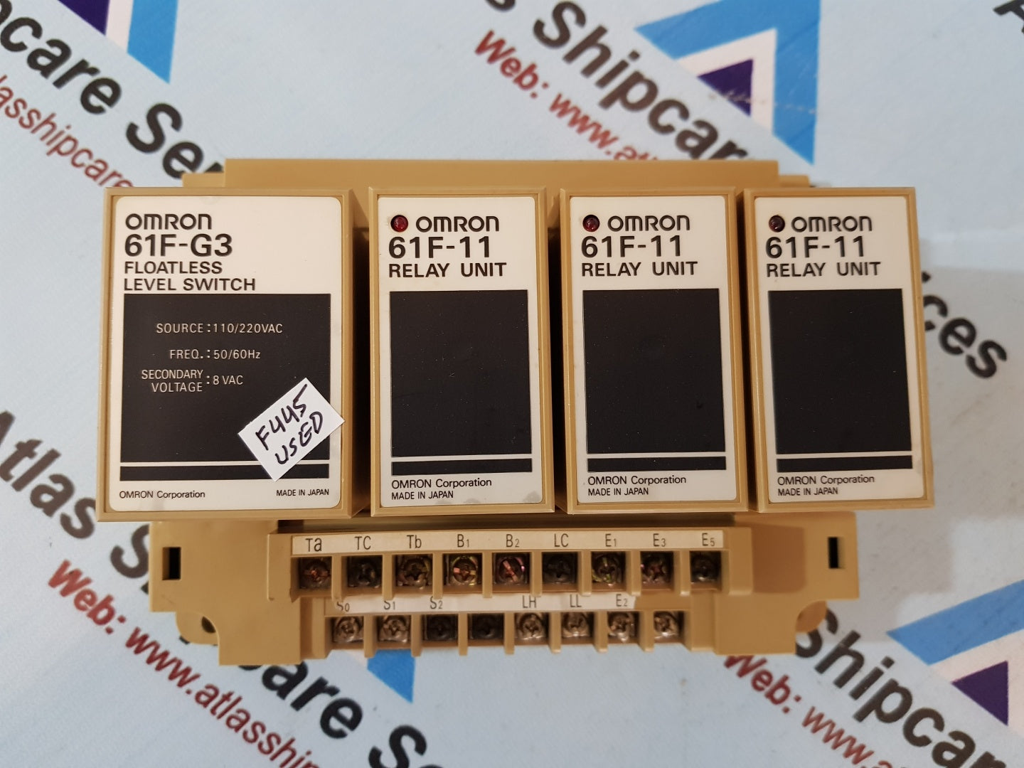 Omron Floatless Level Switch 61F-G3 with 3 Relay Units 61F-11