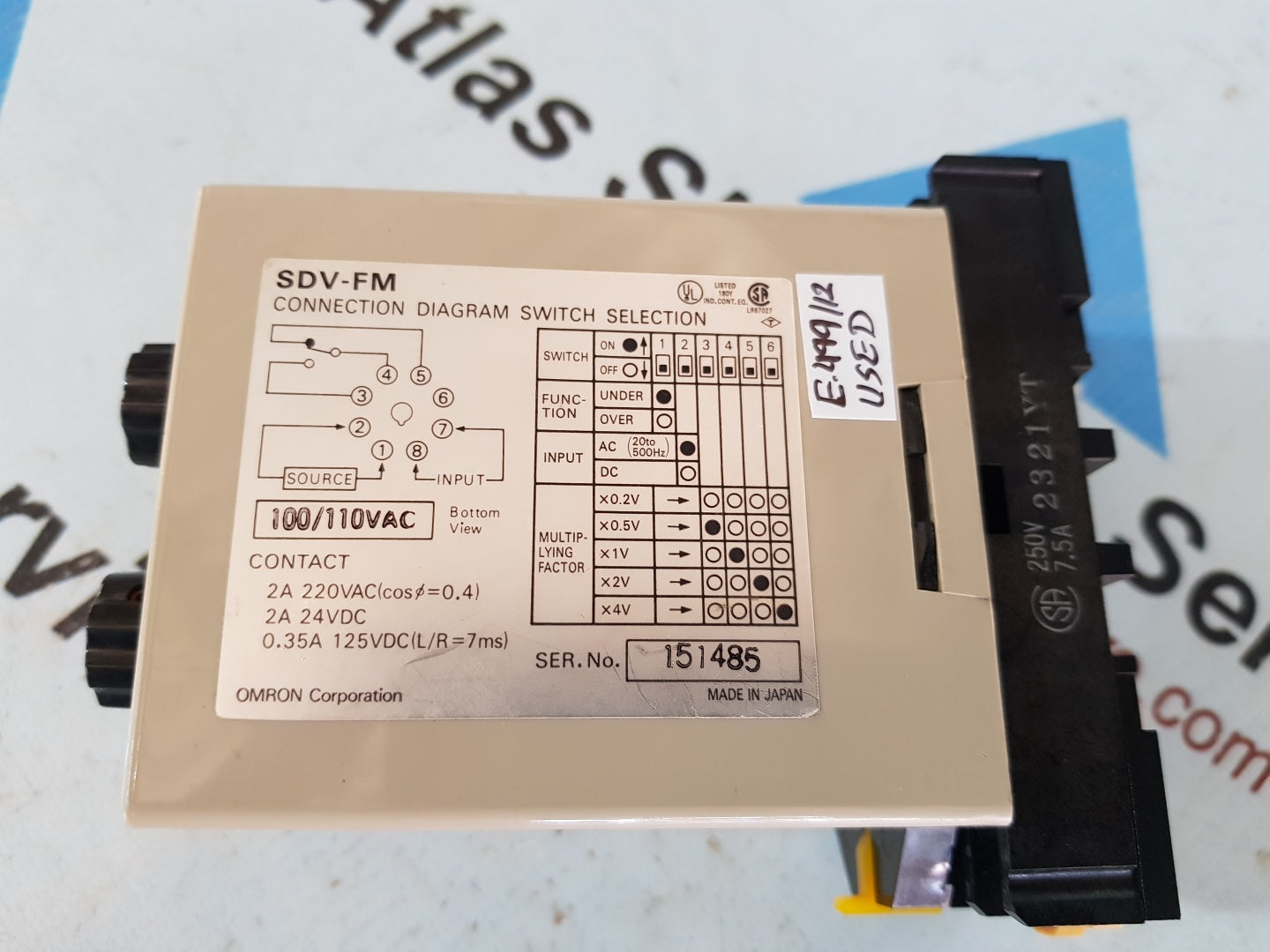 Omron SDV-FM6 Volatge Sensor
