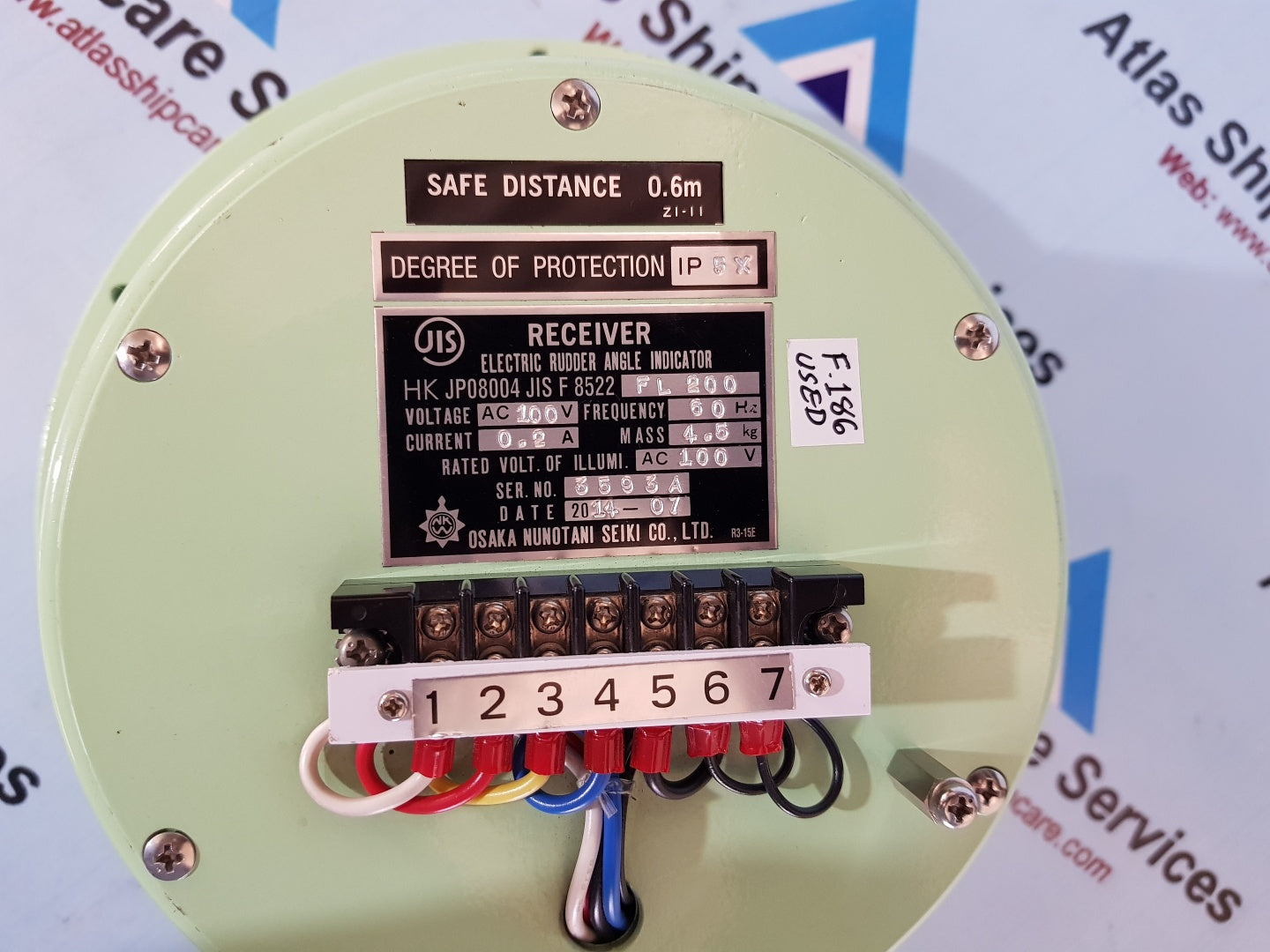 Osaka Nunotani FL 200 Electric Rudder Angle Indicator