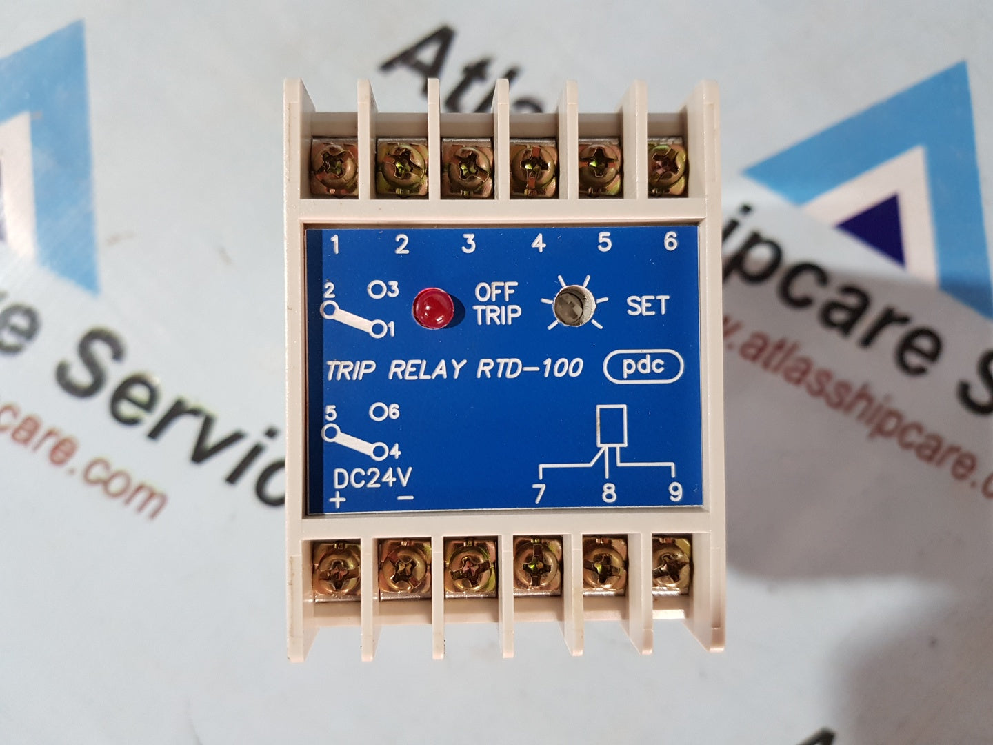 PAN DELTA CONTROLS RDR-100 V1.00 RDR TEMPERATURE TRIP RELAY
