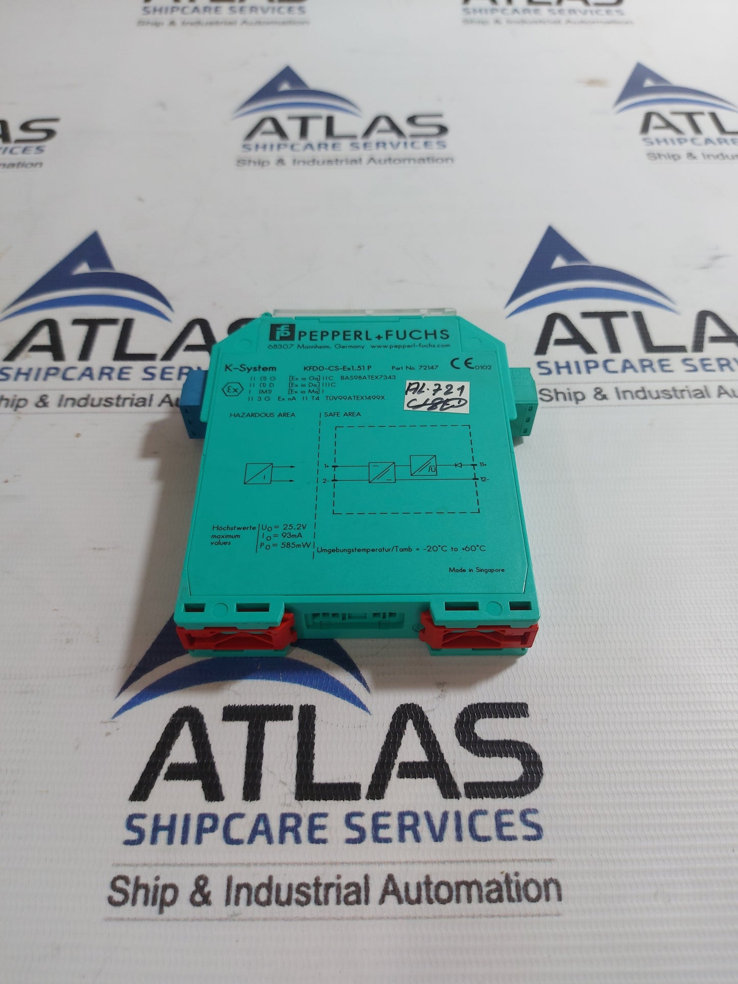 PEPPERL+FUCHS KFD0-CS-Ex1.51P CURRENT DRIVER/REPEATER 72147