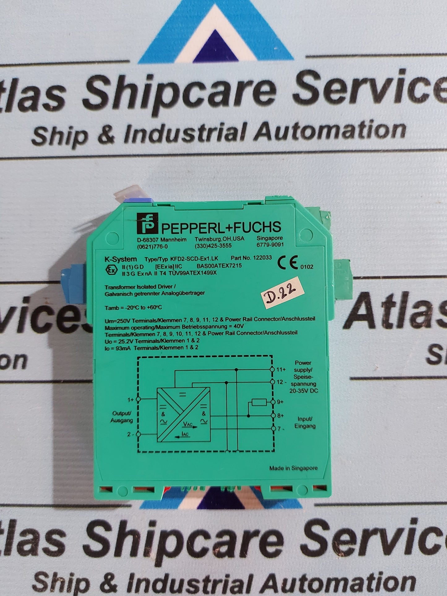 PEPPERL+FUCHS KFD2-SCD-Ex1.LK SMART CURRENT DRIVER 122033