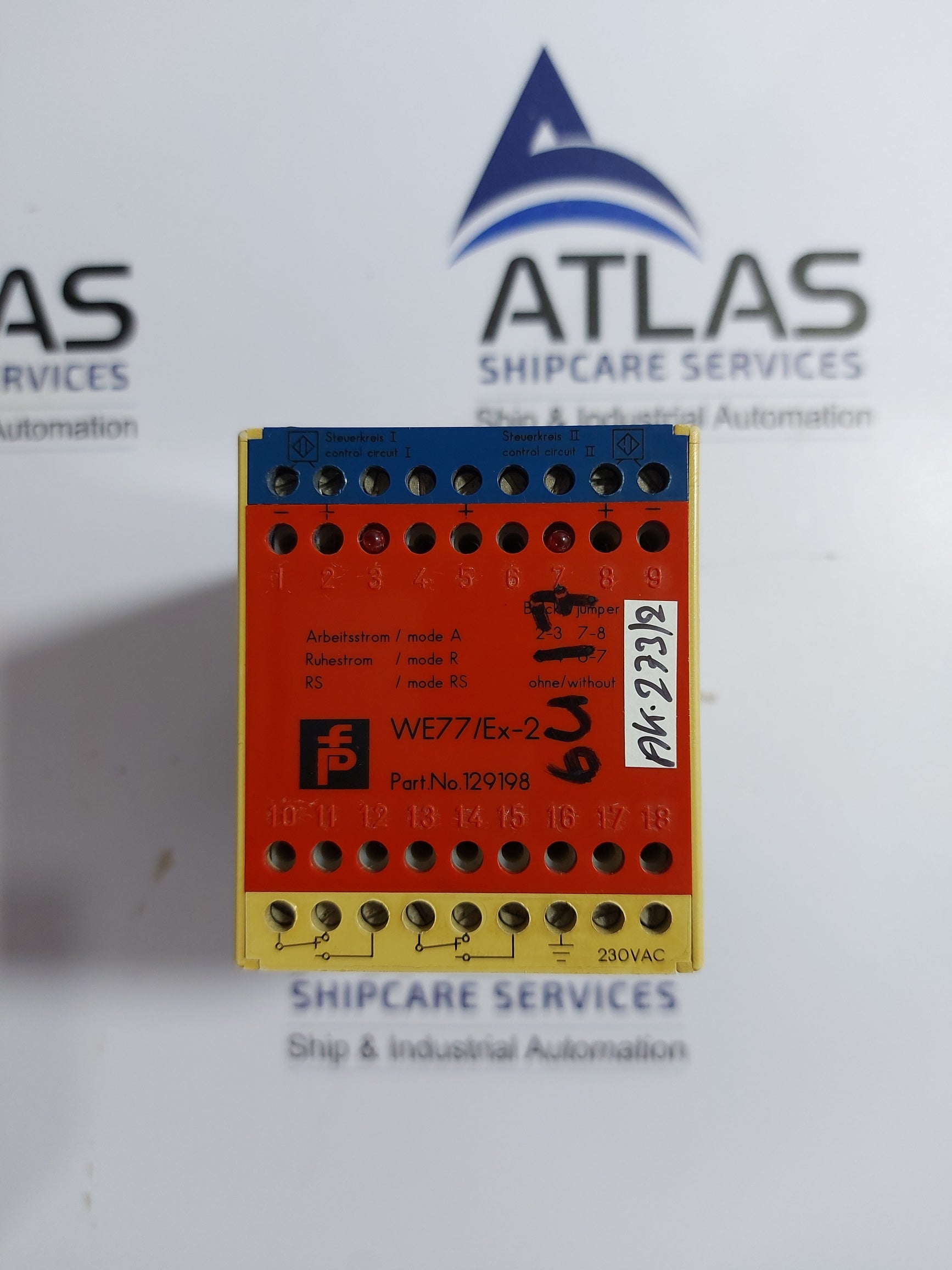 PEPPERL+FUCHS WE77/Ex-2 SWITCH AMPLIFIER P/N 129198 – Atlas Shipcare ...