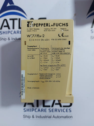 PEPPERL+FUCHS WE77/Ex-2 SWITCH AMPLIFIER P/N 129198