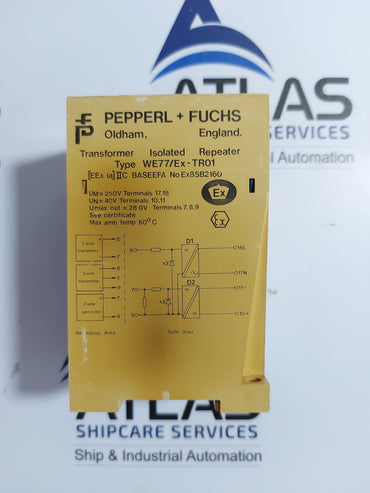 PEPPERL+FUCHS WE77/Ex-TR01 TRANSFORMER ISOLATED REPEATER