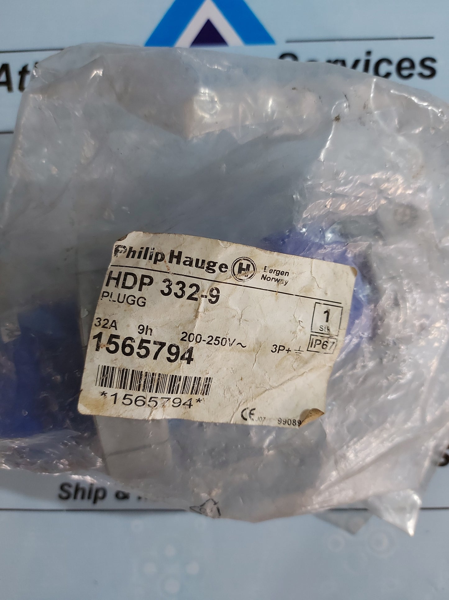 PHILIP HAUGE HDP 332-9 ROUND PIN PLUG