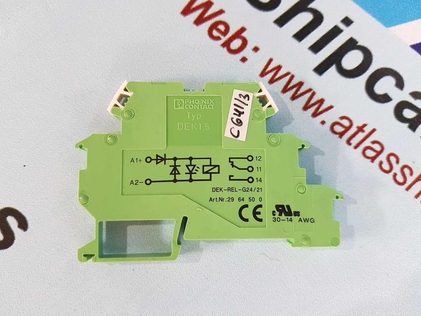 PHOENIX CONTACT DEK1.5 TERMINAL BLOCK RELAY