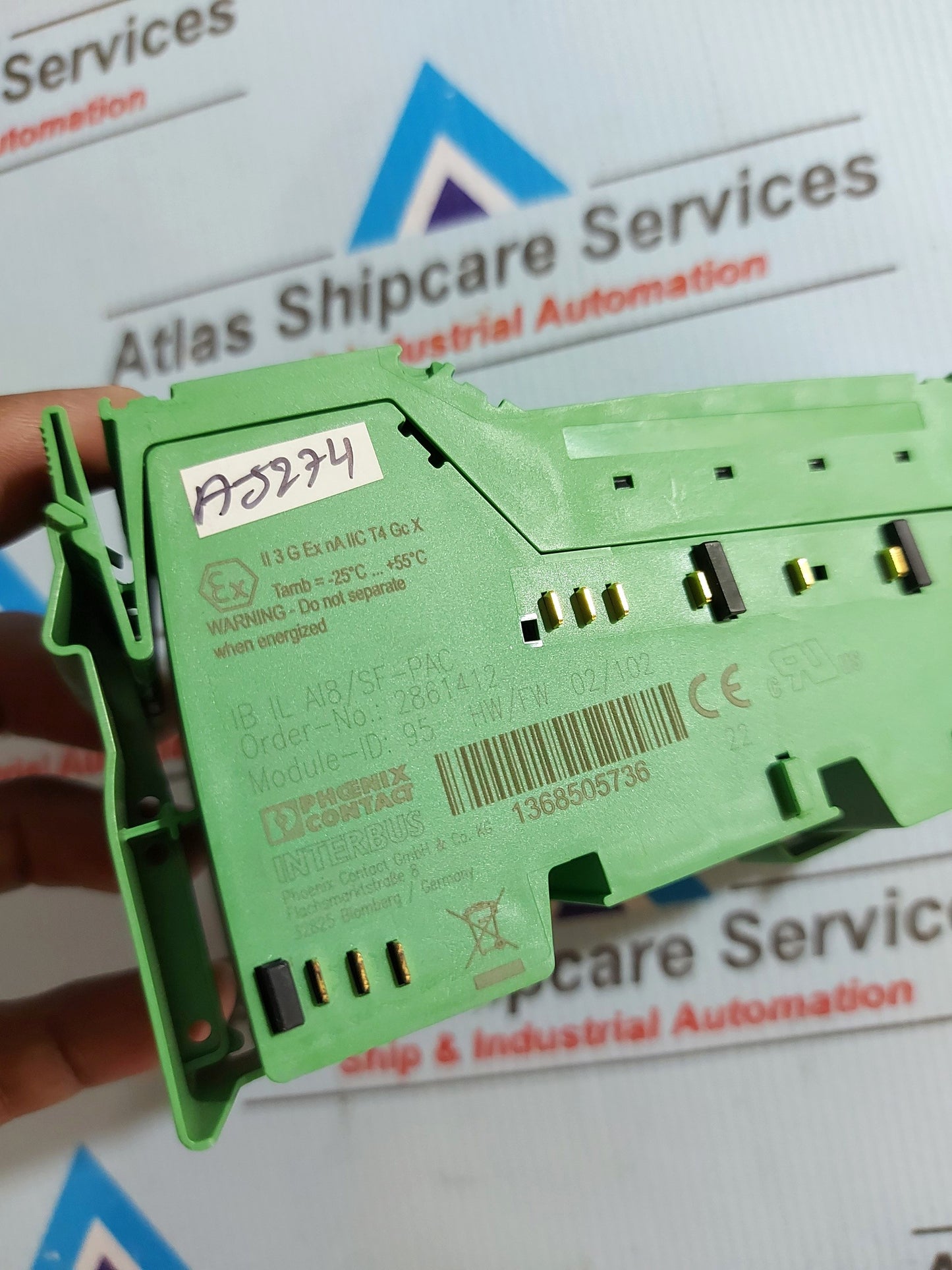 PHOENIX CONTACT IB IL AI8/SF-PAC ANALOG MODULE - 2861412