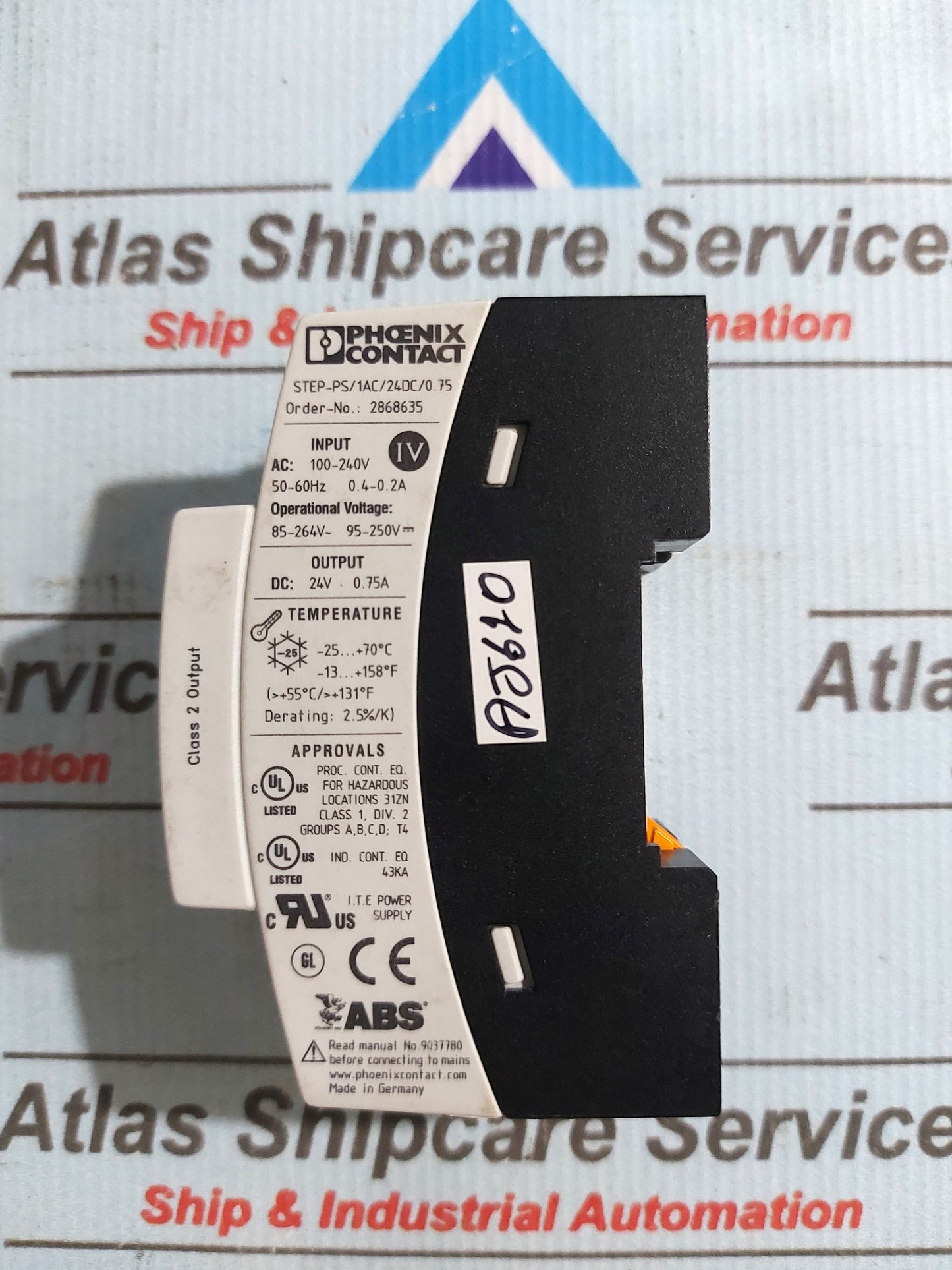 PHOENIX CONTACT STEP-PS/1AC/24DC/0.75 POWER SUPPLY 2868635