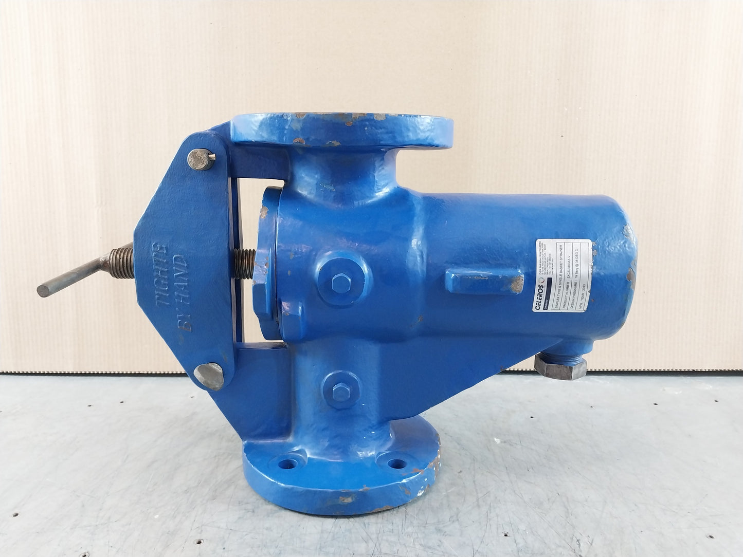 PLENTY SIMPLEX BASKET STRAINER 19 Barg @ 38'C
