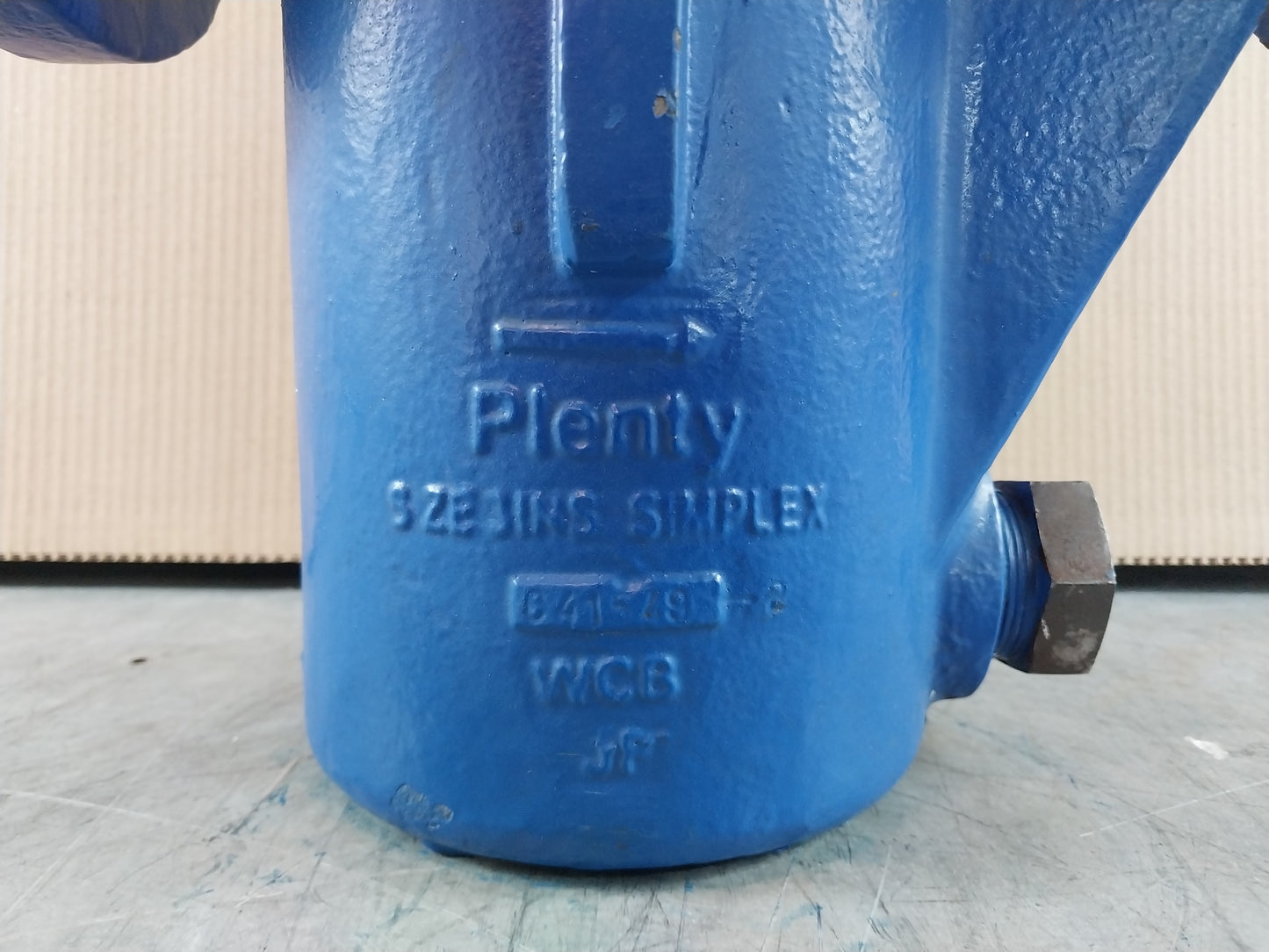 PLENTY SIMPLEX BASKET STRAINER 19 Barg @ 38'C