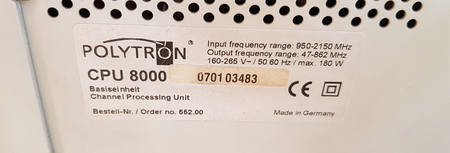 POLYTRON CPM-MS CHANNEL PROCESSING UNIT