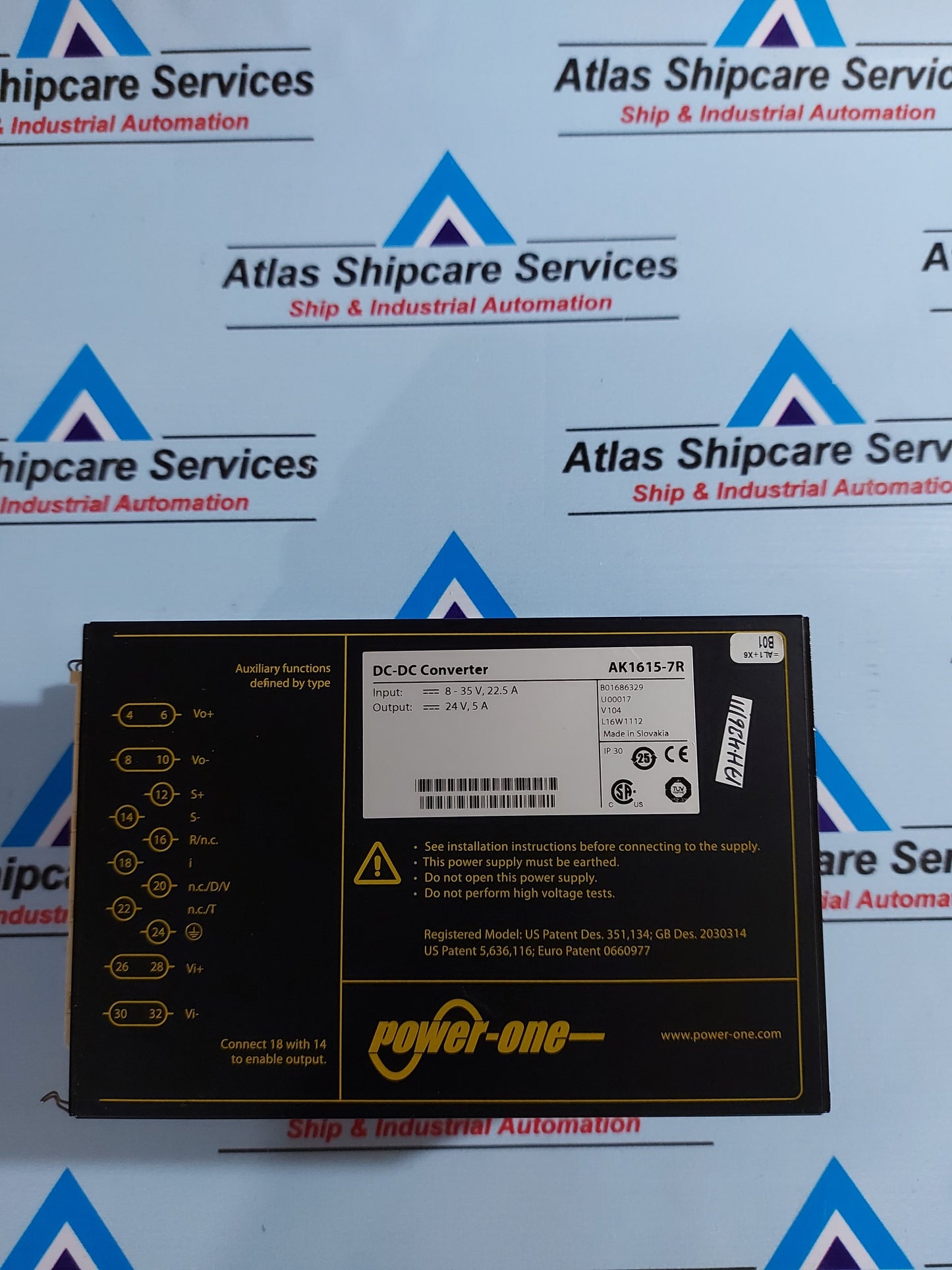 POWER-ONE AK1615-7R DC-DC CONVERTER