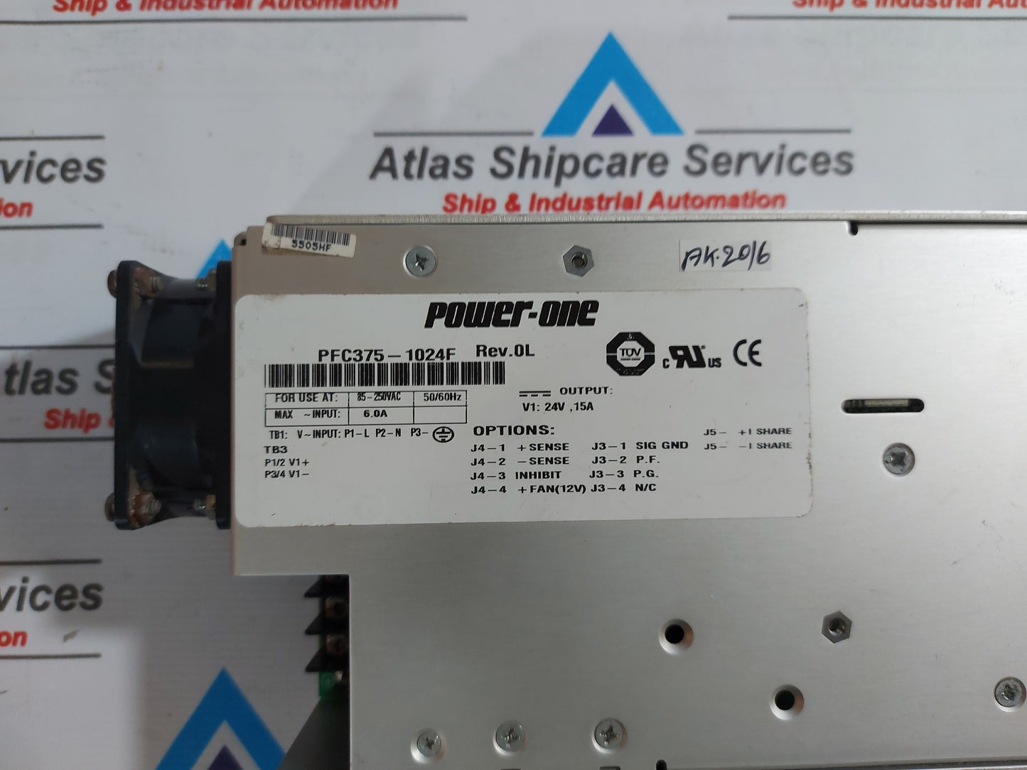 POWER-ONE PFC375-1024F POWER SUPPLY REV.0L