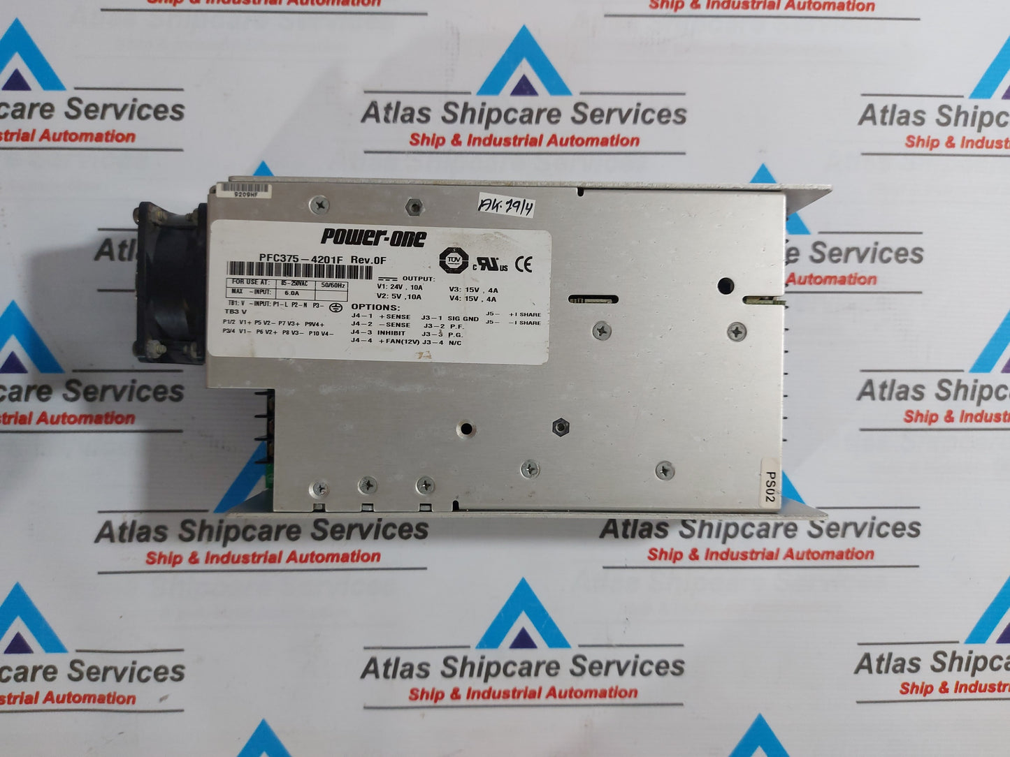 POWER-ONE PFC375-4201F POWER SUPPLY REV.0F