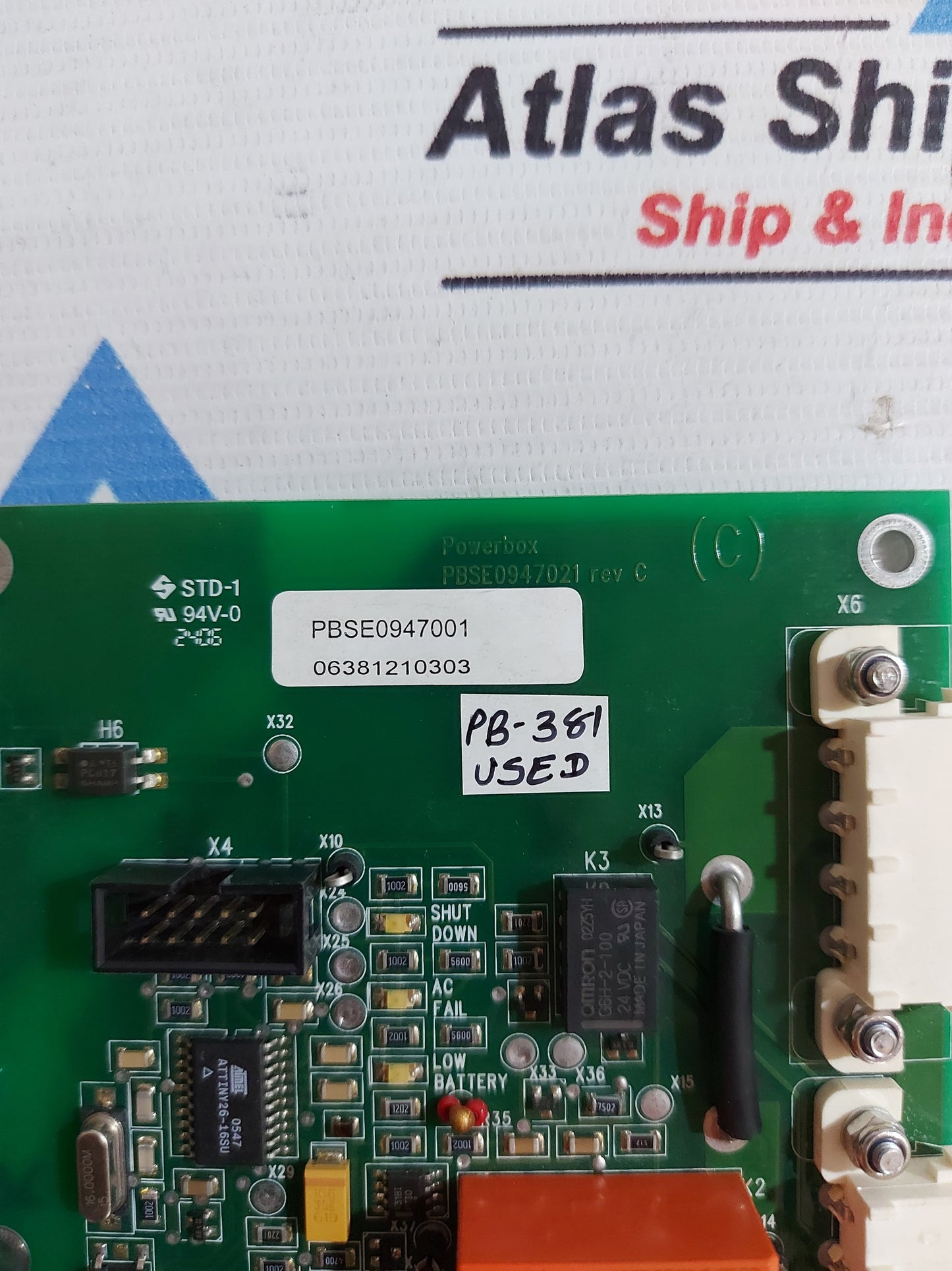 POWERBOX PBSE0947021 REV.C PCB CARD PB381