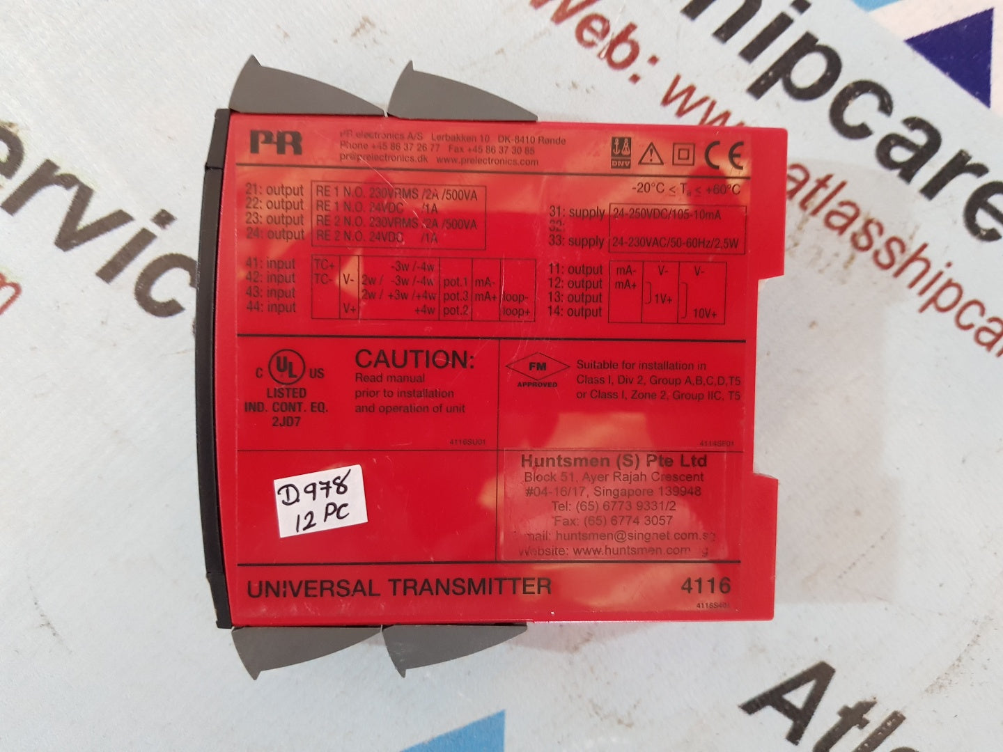 PR ELECTRONICS 4116 UNIVERSAL TRANSMITTER