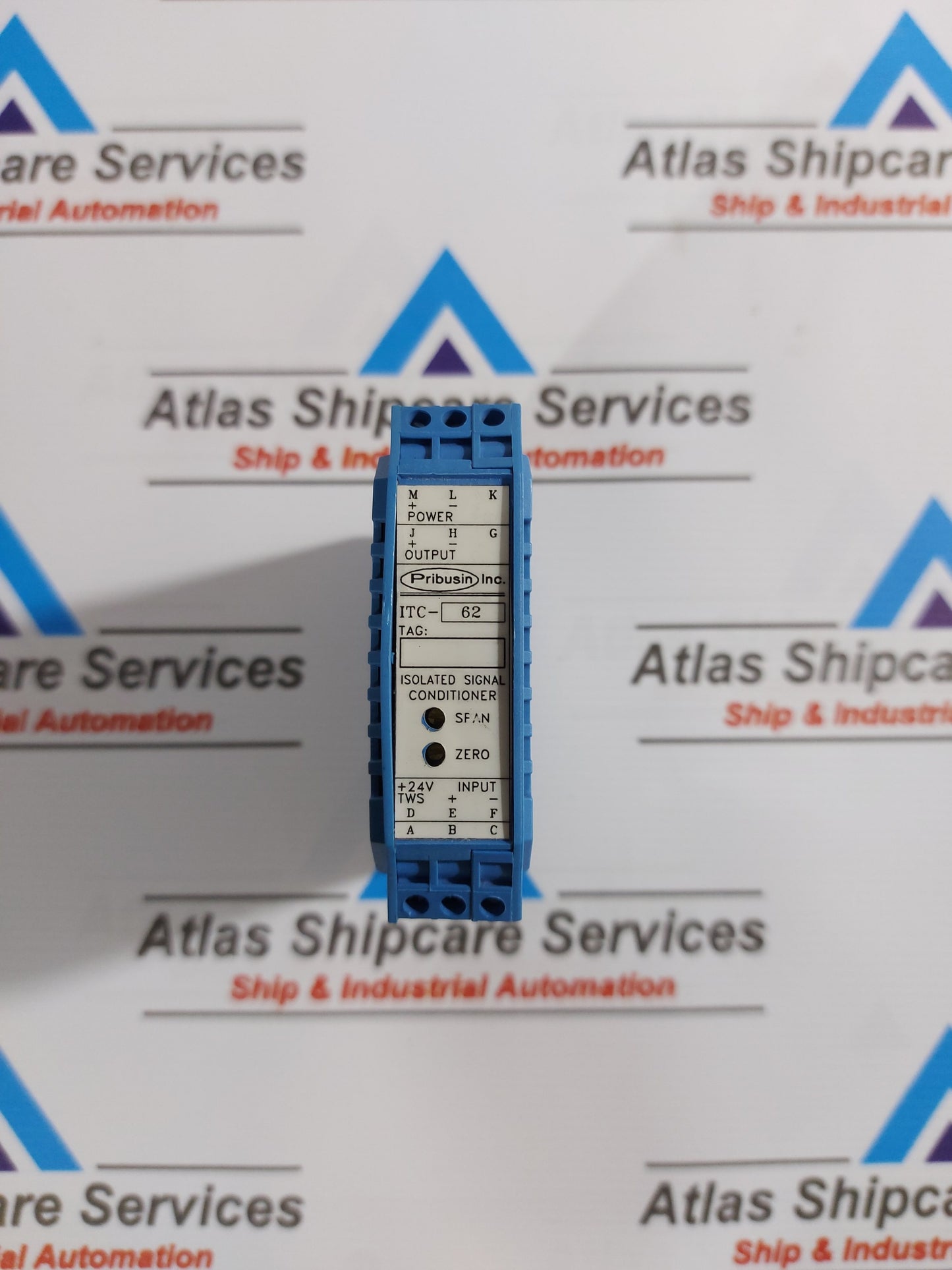 PRIBUSIN ITC-62 ISOLATED SIGNAL CONDITIONER 0-10VDC 4-20mA 24VDC 80mA