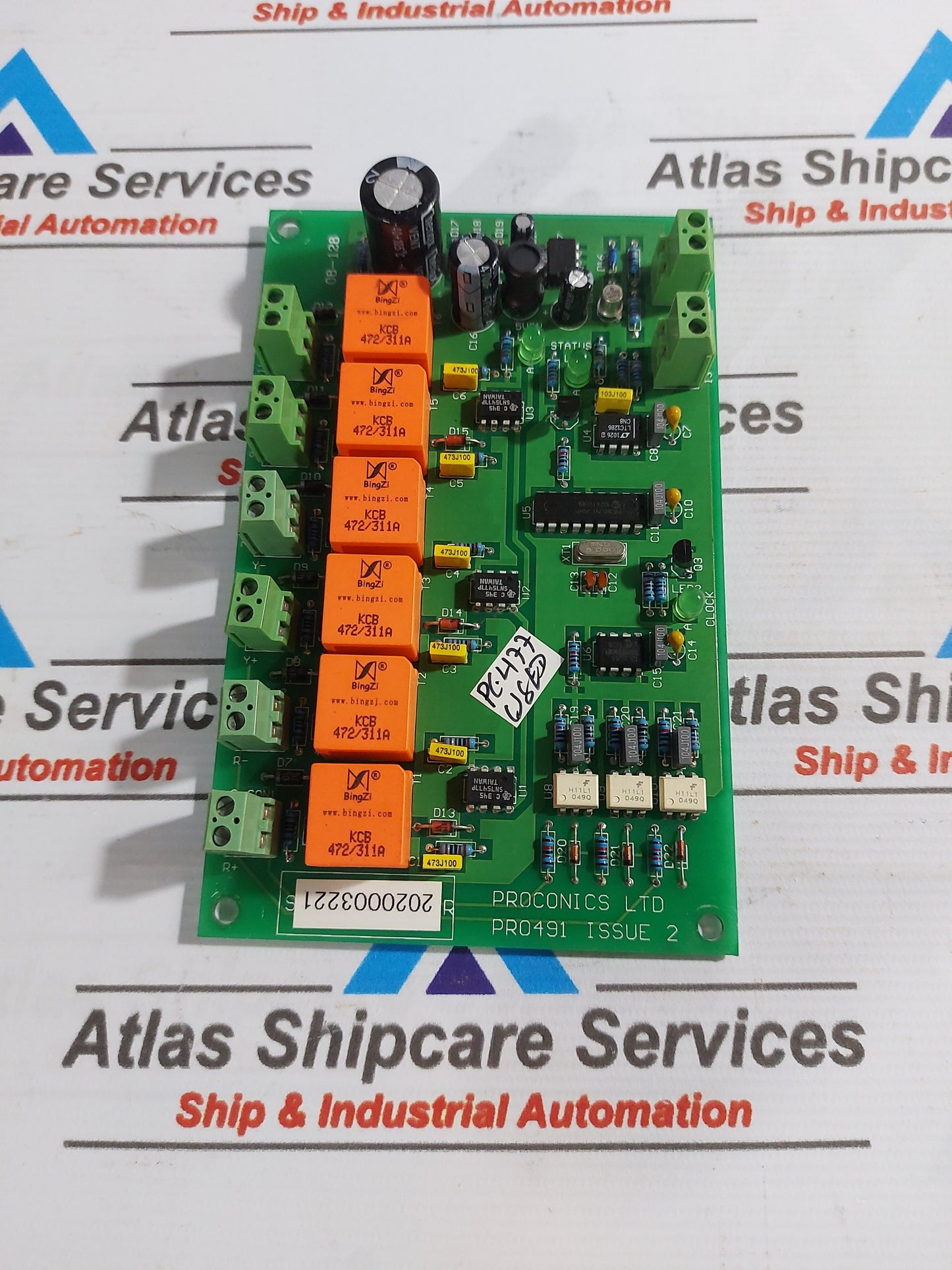 PROCONICS PRO491 ISSUE 2 FIRING CONTROL BOARD