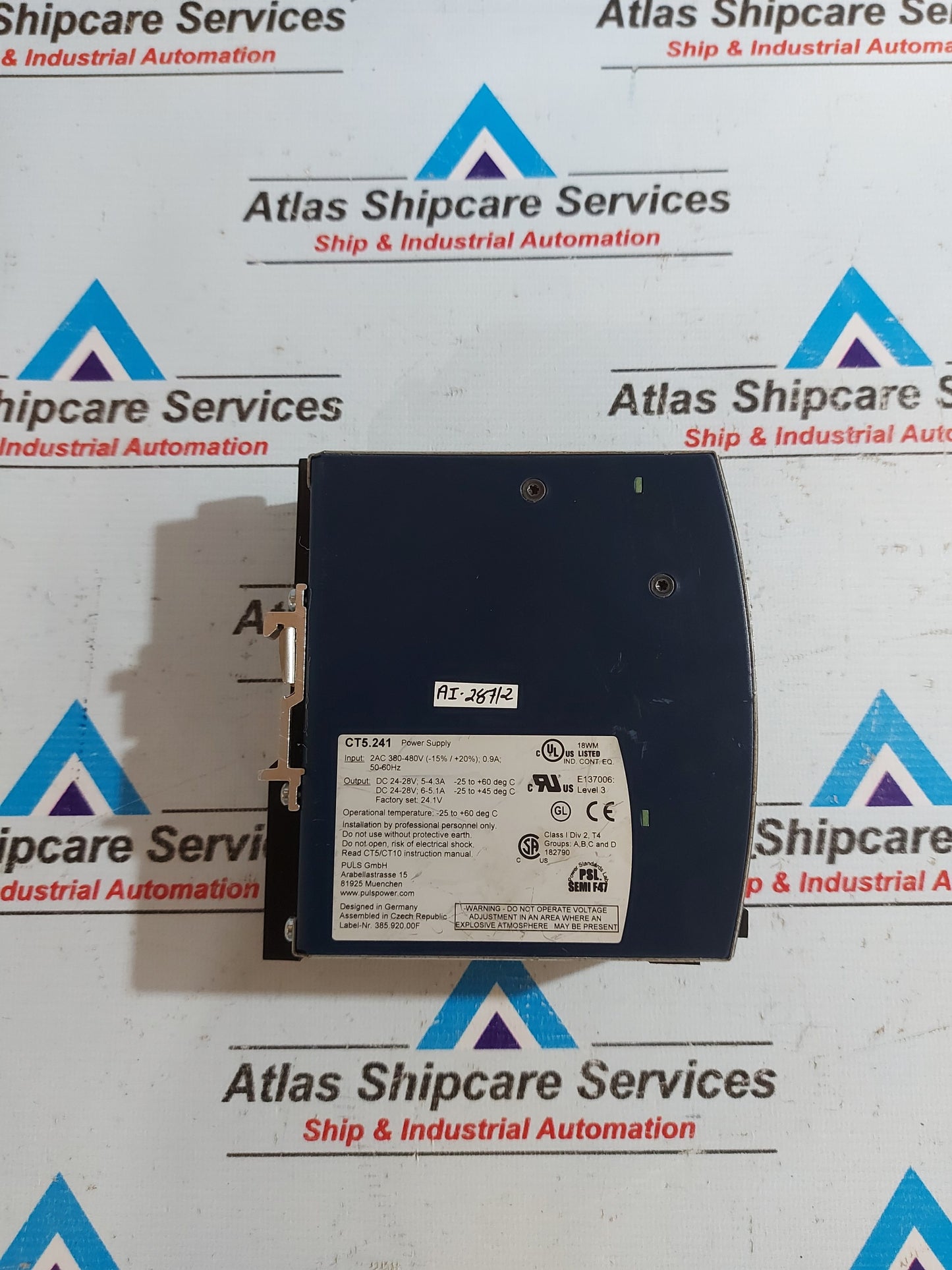 PULS DIMENSION CT5.241 POWER SUPPLY 24VDC