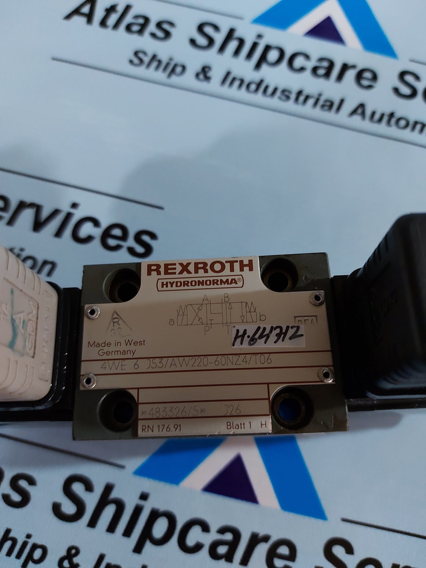 REXROTH 4WE 6 J53/AW220-60NZ4/T06 DIRECTIONAL CONTROL VALVE H647