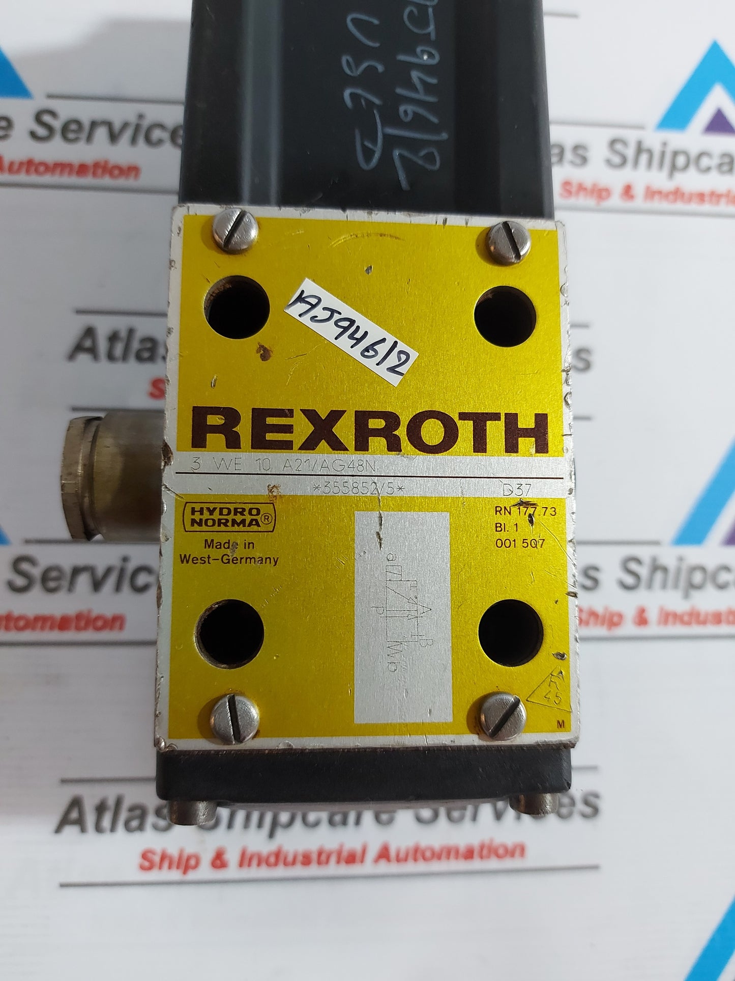 REXROTH HYDRONORMA 3 WE 10 A21/AG48N DIRECTIONAL VALVE