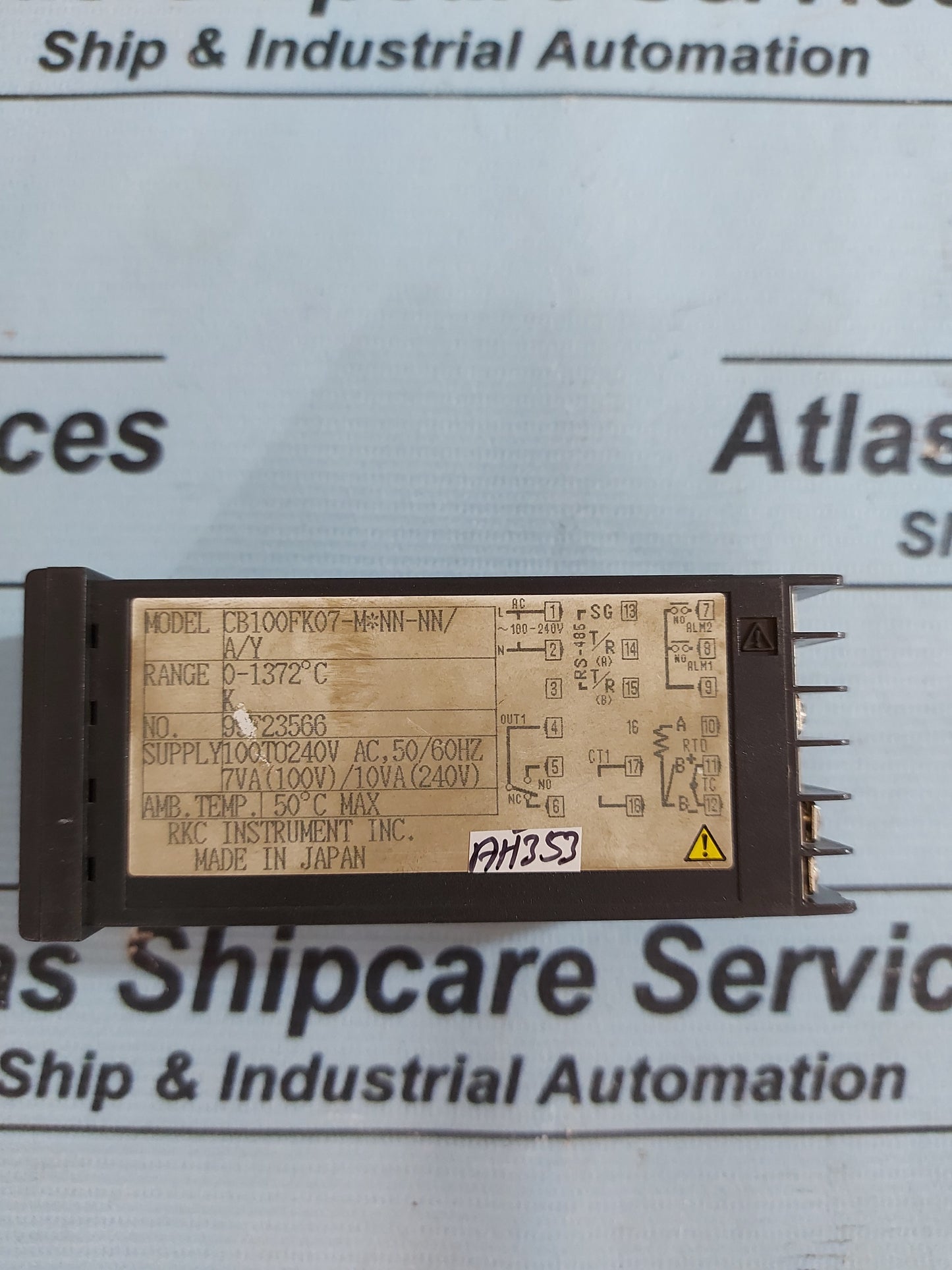RKC INSTRUMENT CB100 TEMPERATURE CONTROLLER CB100FK07-M*NN-NN/A/Y