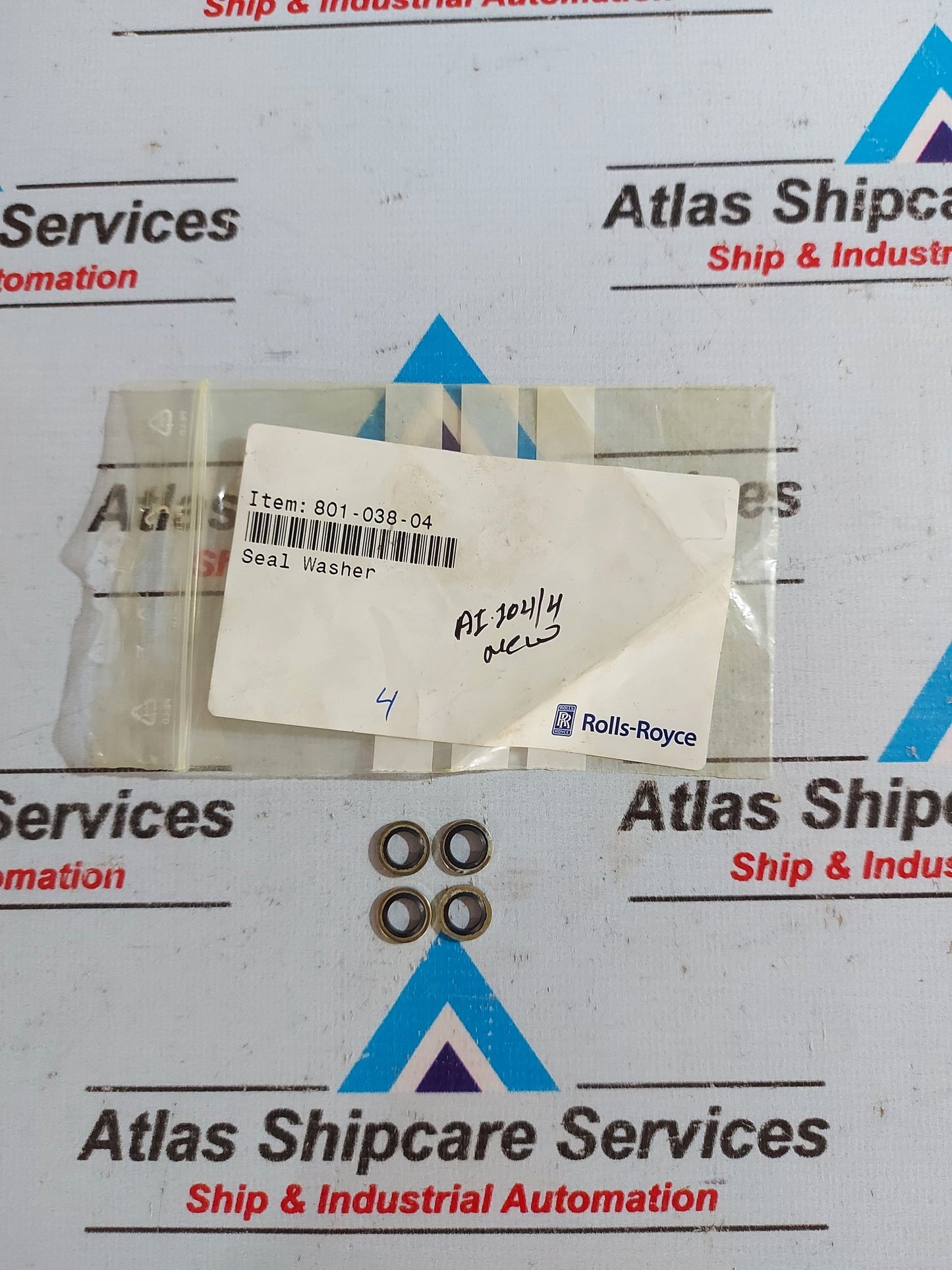 ROLLS-ROYCE 801-038-04 SEAL WASHER