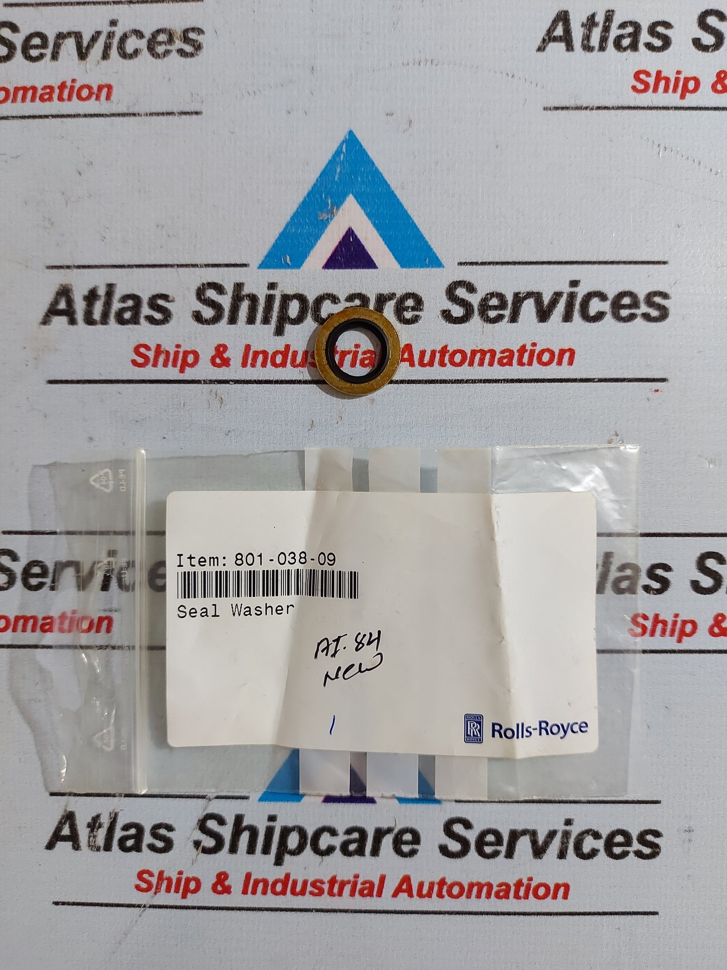 ROLLS-ROYCE 801-038-09 SEAL WASHER