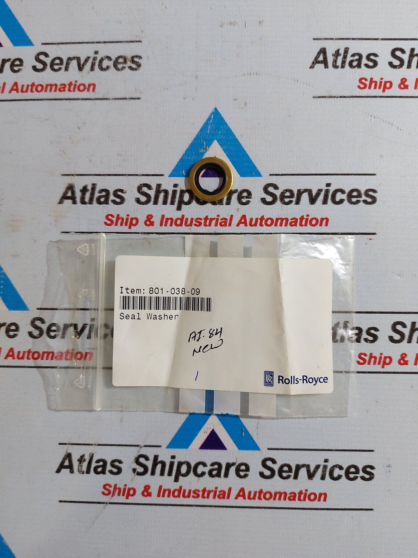 ROLLS-ROYCE 801-038-09 SEAL WASHER