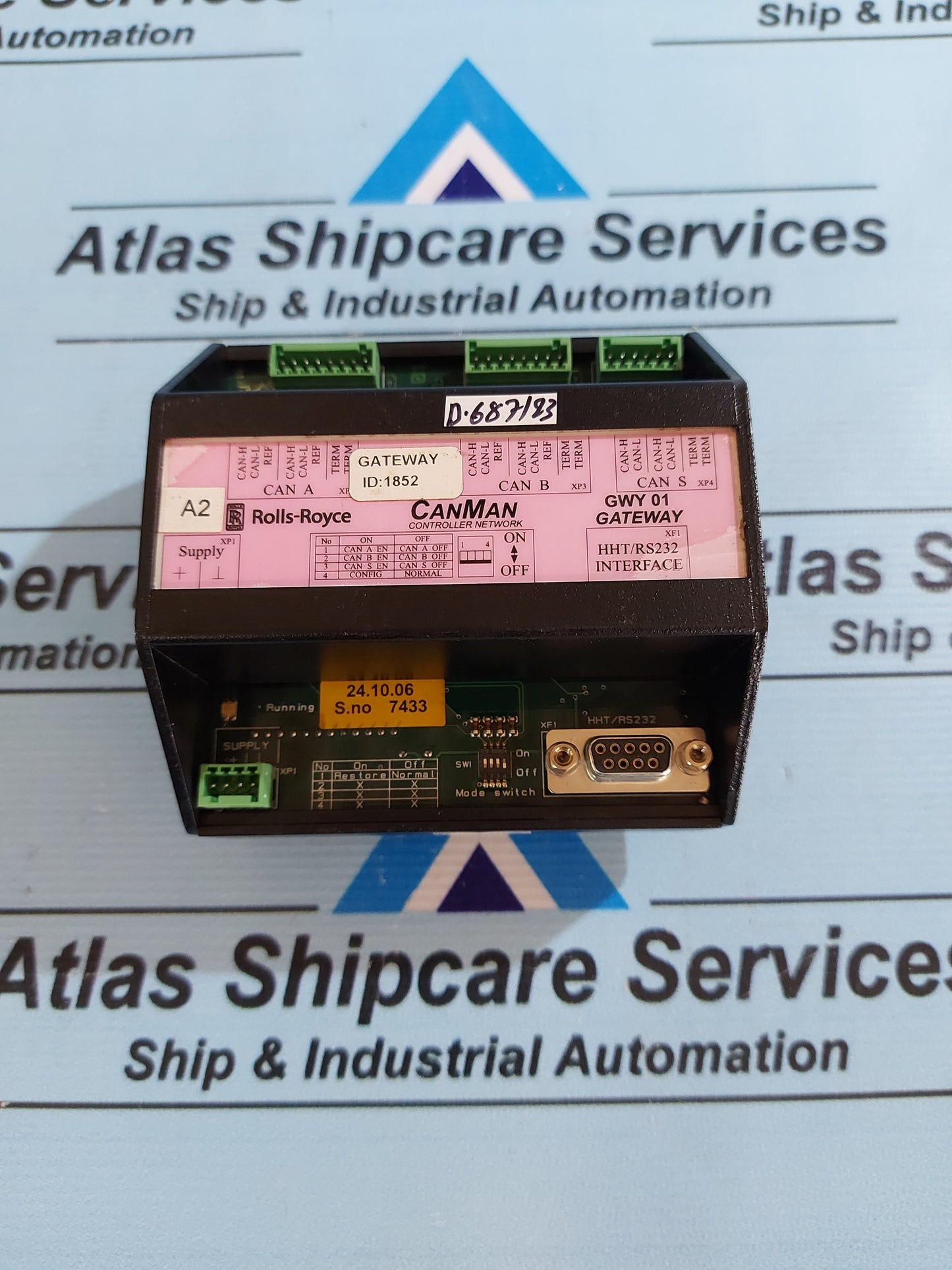 ROLLS-ROYCE GWY 01 GATEWAY CANMAN CONTROLLER NETWORK