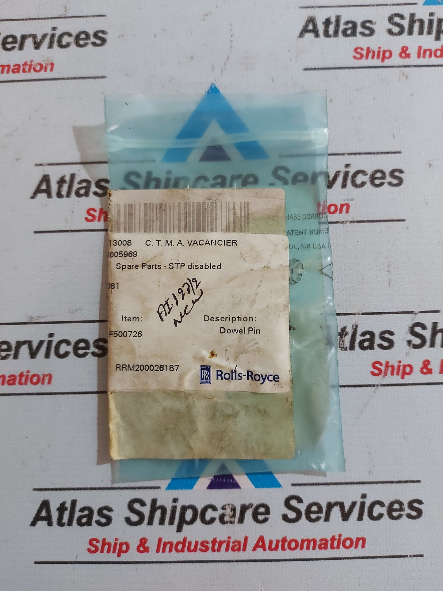 ROLLS-ROYCE RR-13008 C.T.M.A. VACANCIER DOWEL PIN