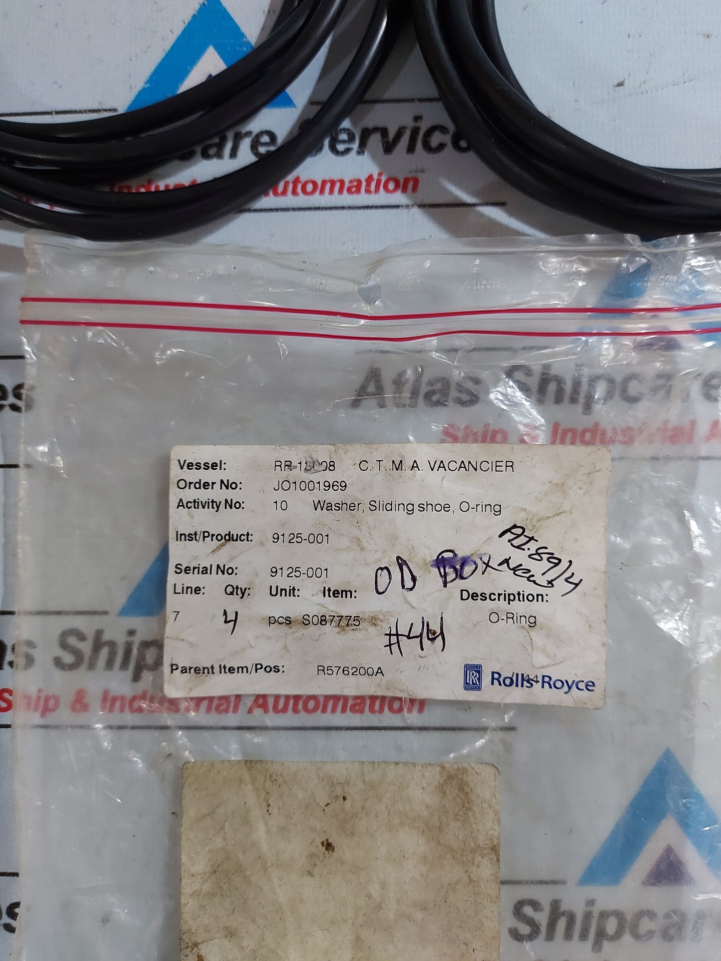 ROLLS-ROYCE RR-13008 C.T.M.A. VACANCIER O-RING