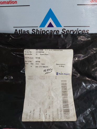 ROLLS-ROYCE RR-13008 C.T.M.A. VACANCIER O-RING