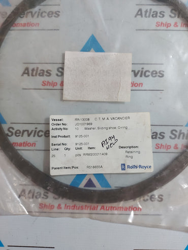ROLLS-ROYCE RR-13008 C.T.M.A. VACANCIER RETAINING RING