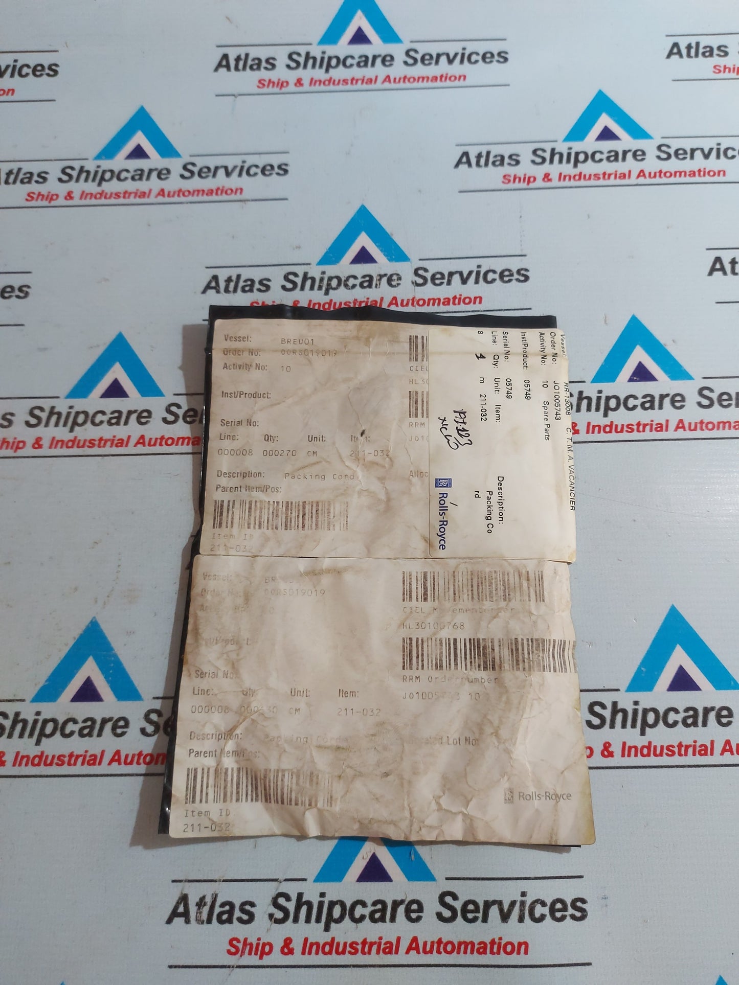 ROLLS-ROYCE RR-13008 C.T.M.A VACANCIER PACKING CORD