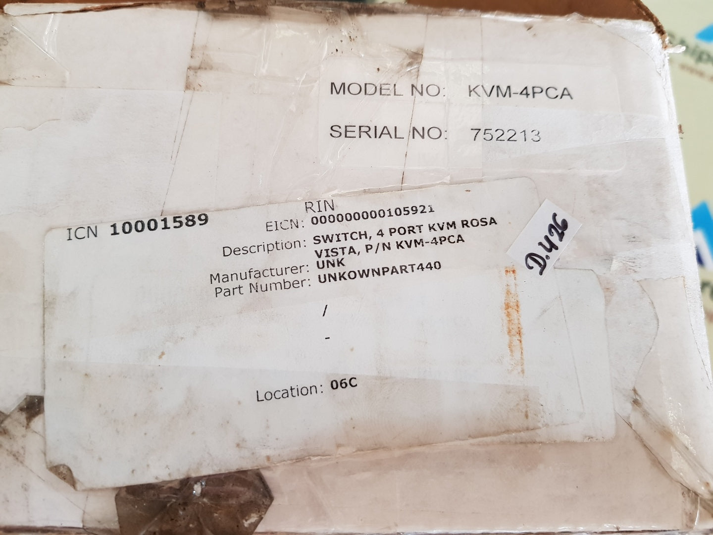 ROSE ELECTRONICS KVM-4PCA 4 PORT KVM SHITCH