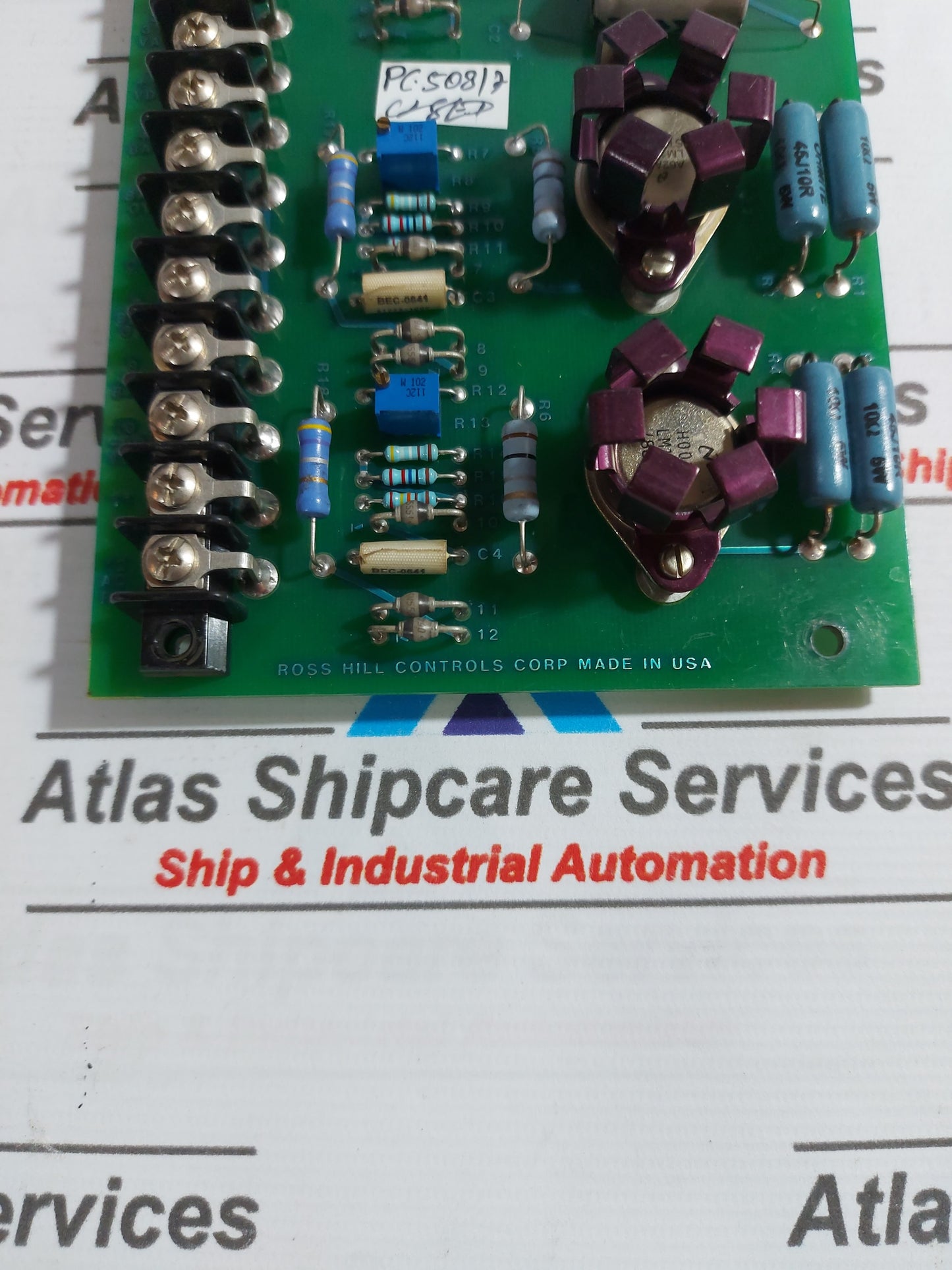 ROSS HILL CONTROLS 0000-7535 BATTERY CHARGER 12V FUW HOC CIRCUIT BOARD