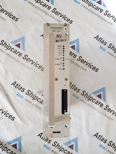 SAAB STALELCTRONIC 2000 CU/MU 1891 701-1 PCB CARD