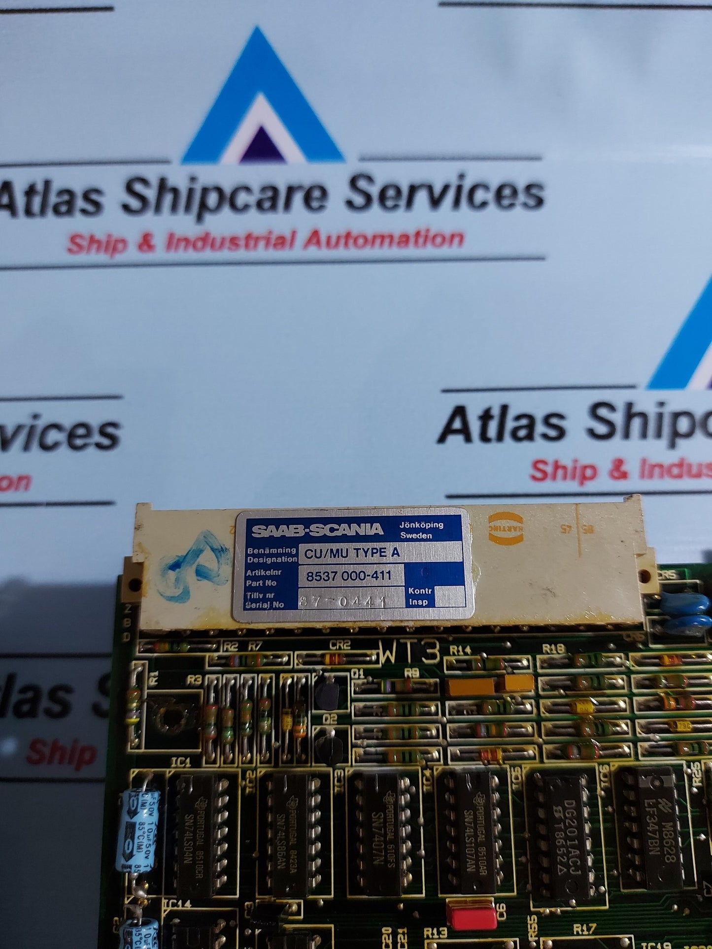 SAAB STALECTRONIC 2000 1891 700-CCU PCB CARD 8537 000-411 G