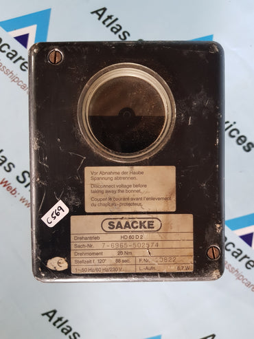 SAACKE HD 60 D 2 SERVO MOTOR