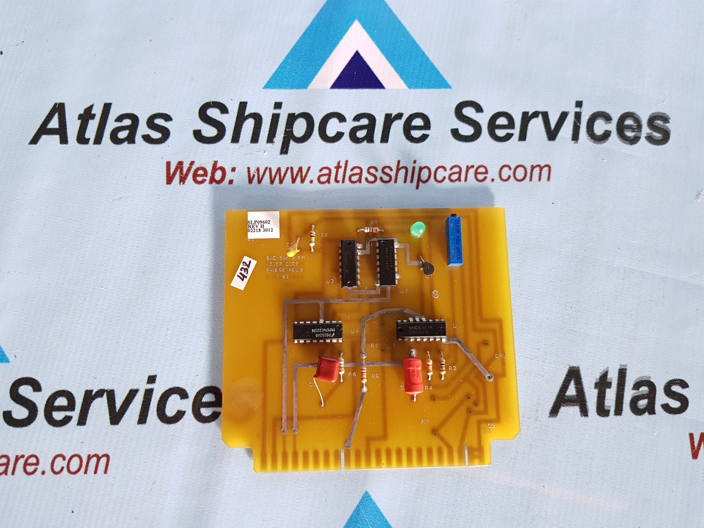 SAC SSK & KW PW8 96 PCB CARD SLP09602 REV.H 02218 3012