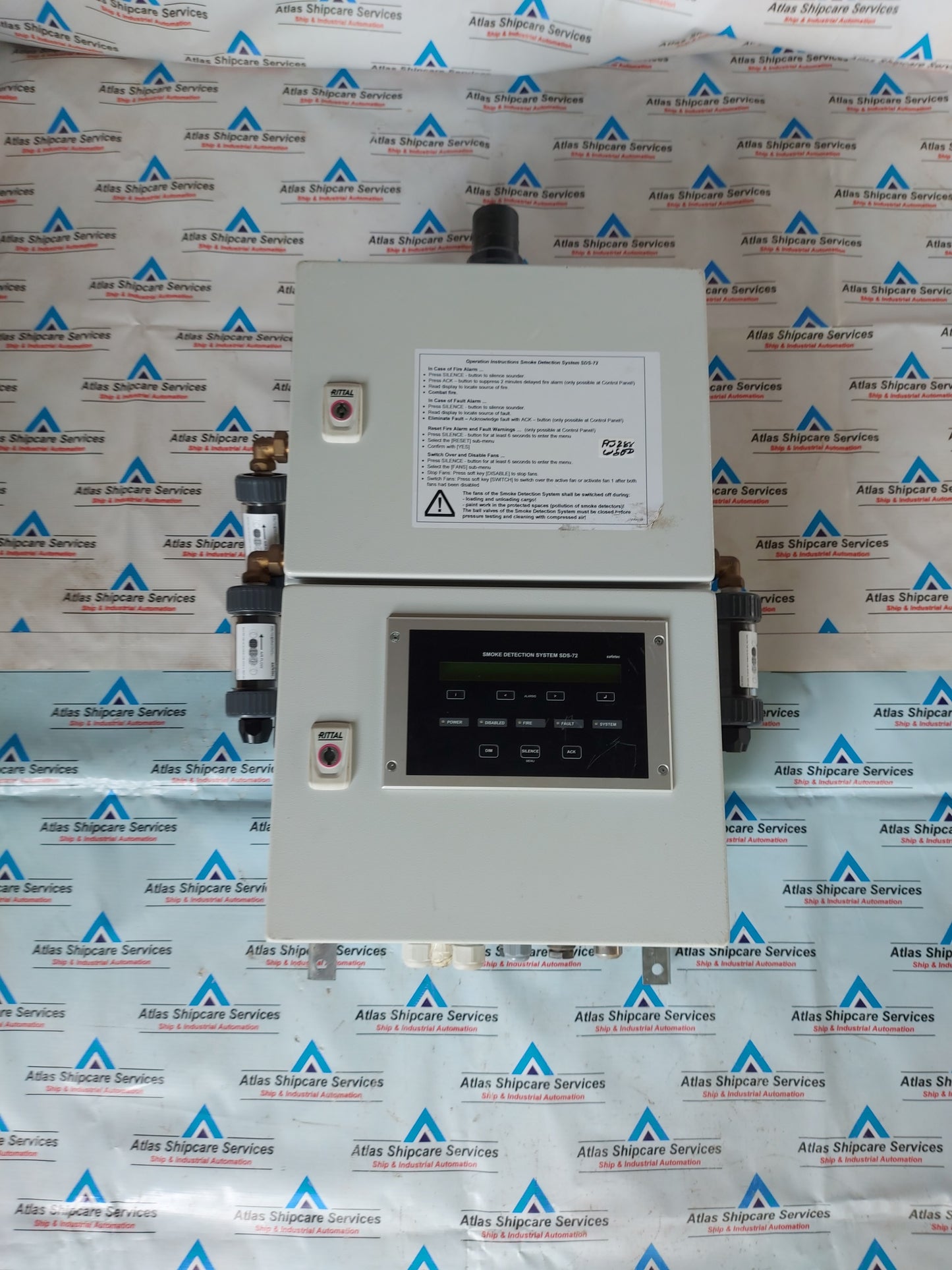 SAFETEC SDS-72 SMOKE DETECTION SYSTEM PANEL