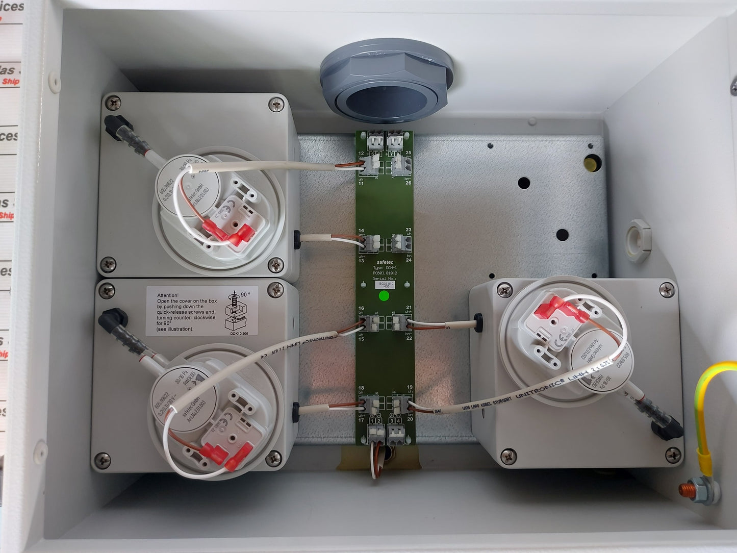 SAFETEC SDS-72 SMOKE DETECTION SYSTEM PANEL