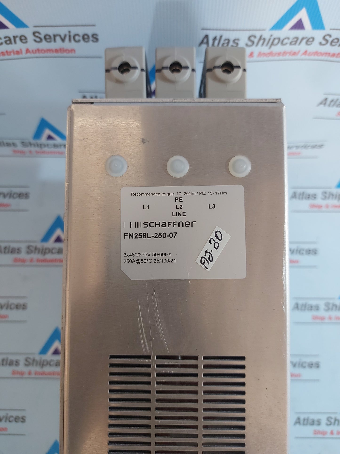 SCHAFFNER FN258L-250-07 DRIVE CONVERTER 250A 3x480V/275V