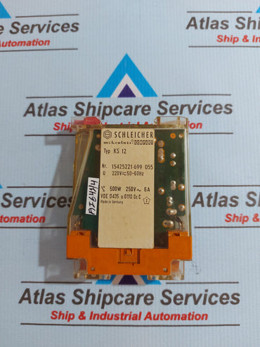 SCHLEICHER KS 12 TIME RELAY 220V ~ 50-60Hz 6A