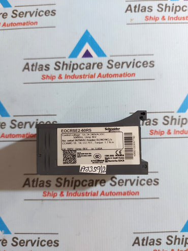 SCHNEIDER ELECTRIC EOCRSE2-60RS ELECTRONIC OVERCURRENT RELAY